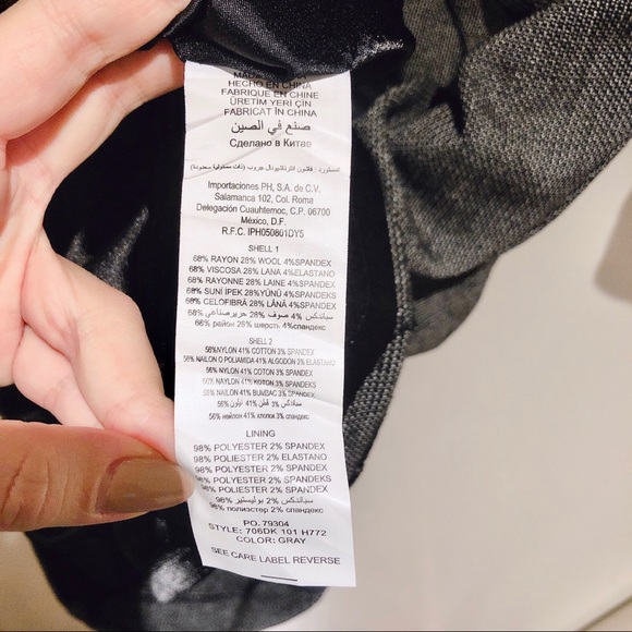 RARE🩷💙Bebe tweed suit zipper dress grey Italian pinup - Picture 3 of 4